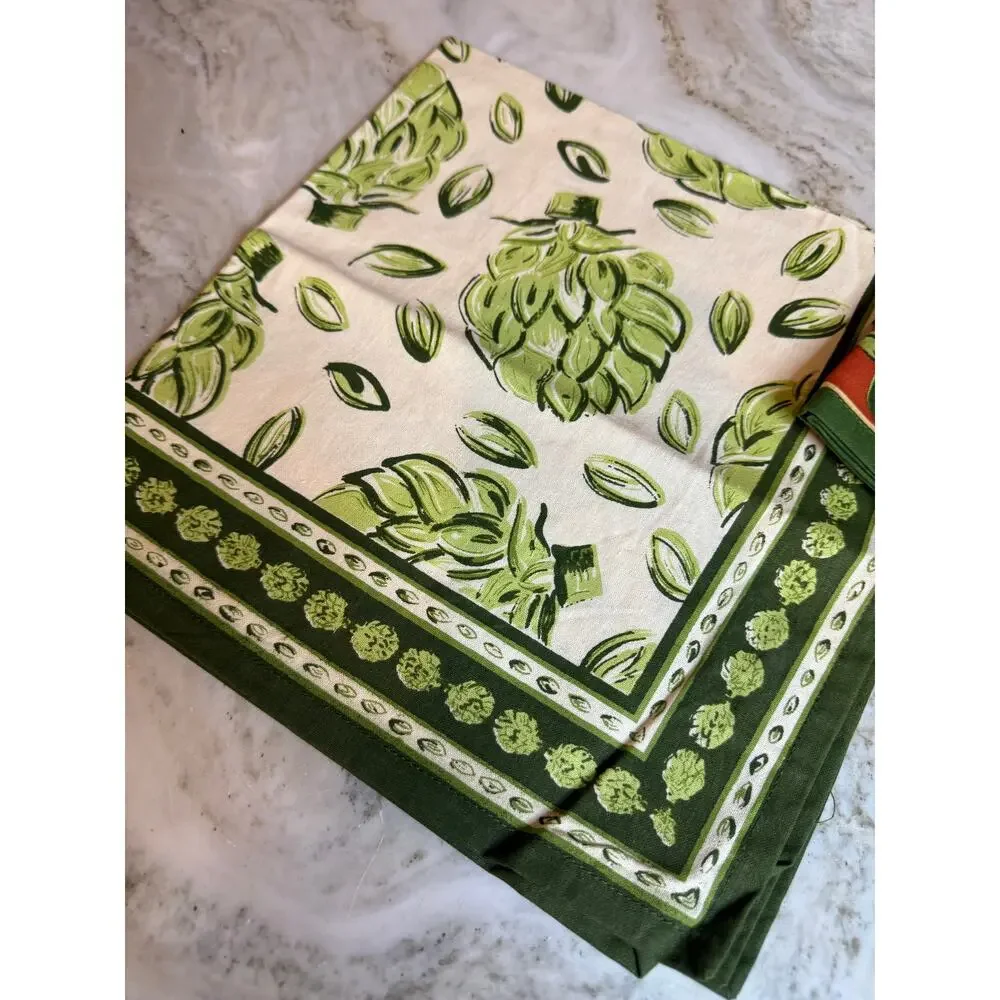 Pomegranate Dancing Artichoke & Pear Napkin Linen Bundle